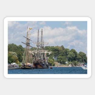 Tall Ships on the St. Lawrence River Sticker